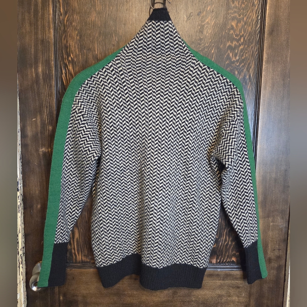 Mayberry Chevron/Herringbone Pattern Turtleneck S… - image 8